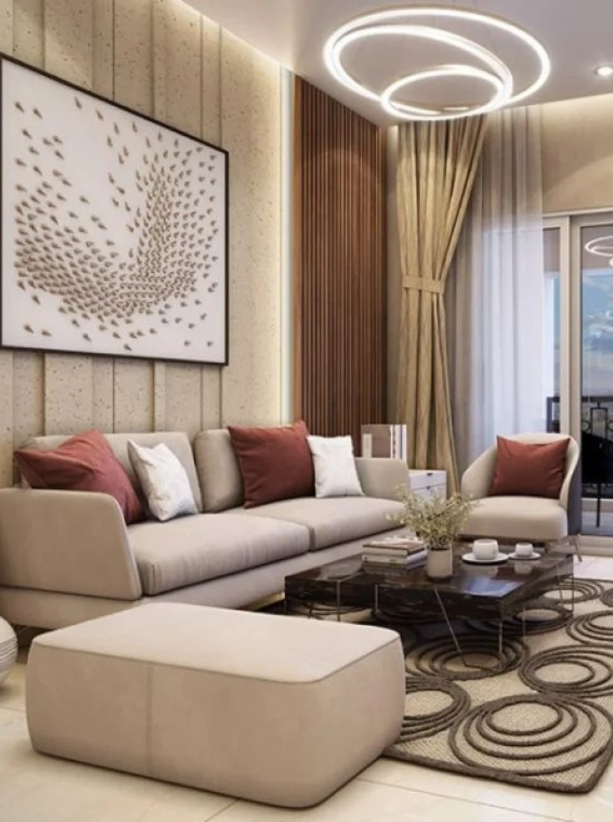 Mahindra Rivenza Mahalunge expansive luxury living room and scenic sundeck